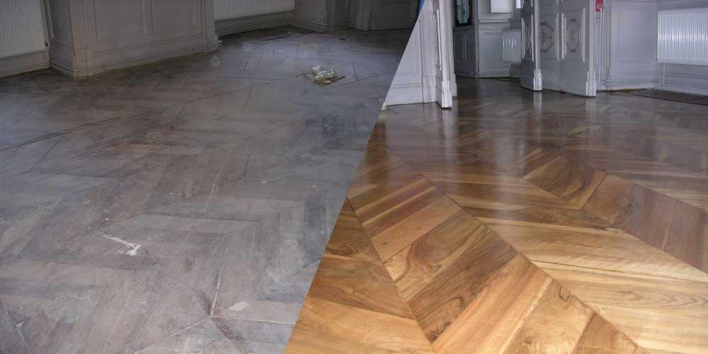 Rénovation de parquet - Avant / Après