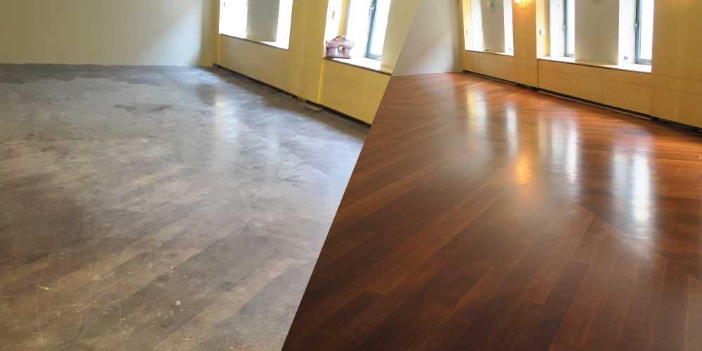 Rénovation de parquet - Avant / Après